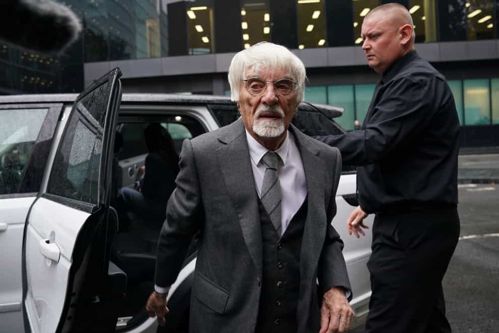 Bernie Ecclestone arrives at Southwark Crown Court (Lucy North/PA)