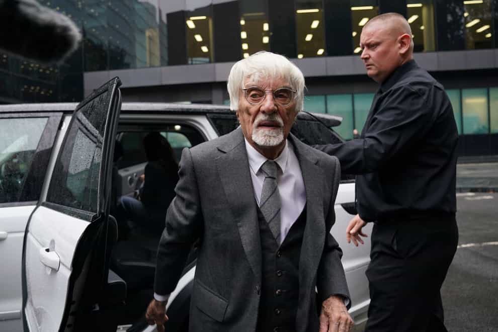 Former Formula One boss Bernie Ecclestone was spared jail at Southwark Crown Court after admitting fraud (Lucy North/PA)