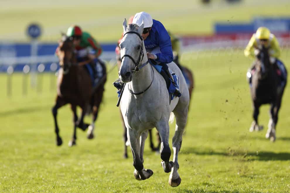 Highland Avenue completed a hat-trick for the Godolphin team (Nigel French/PA)