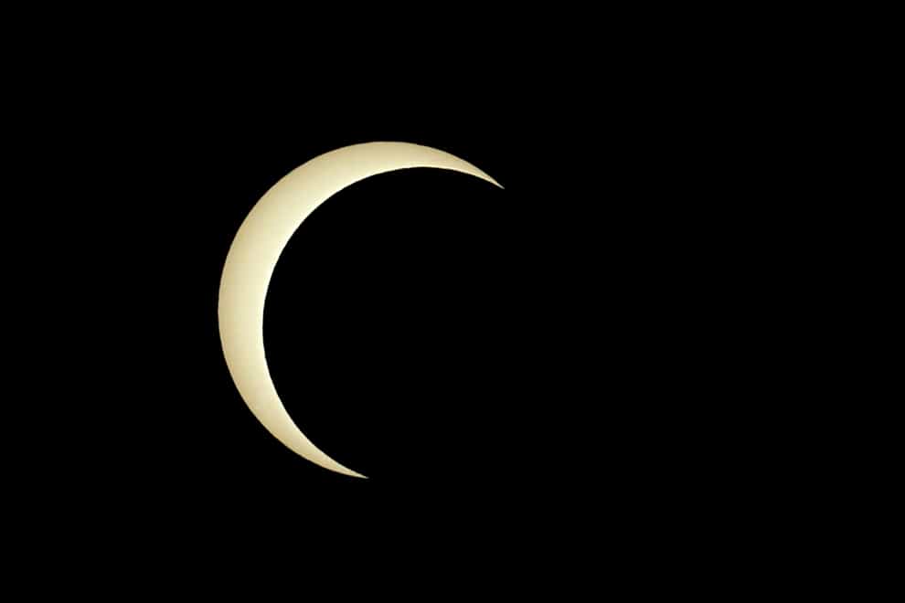 The annular solar eclipse could be clearly seen from Richardson, Texas (AP)