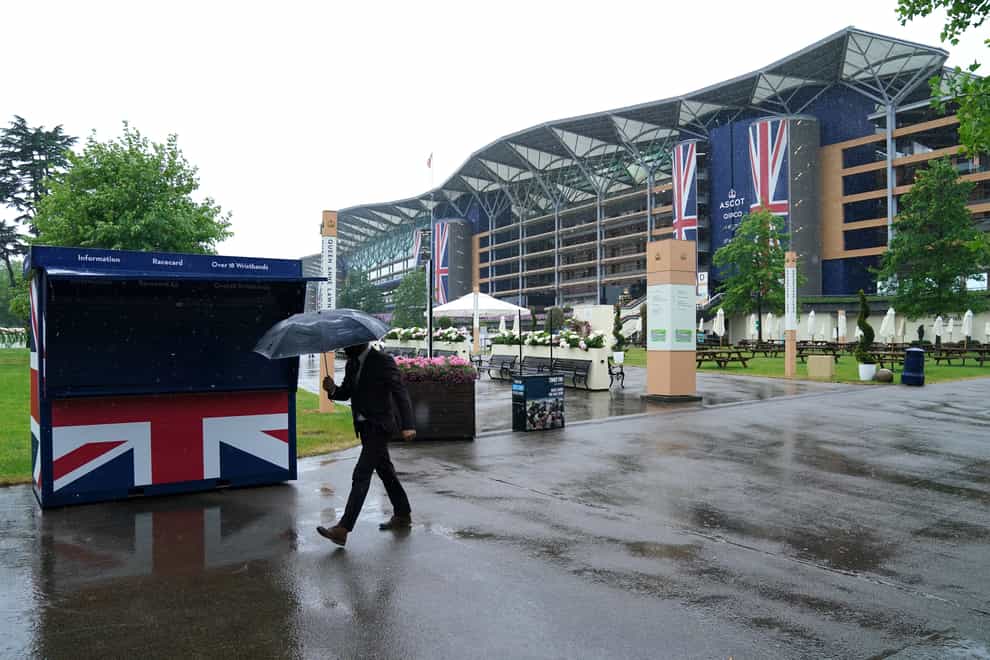 Plenty of rain could fall leading up to Qipco British Champions Day (Andrew Matthews/PA)