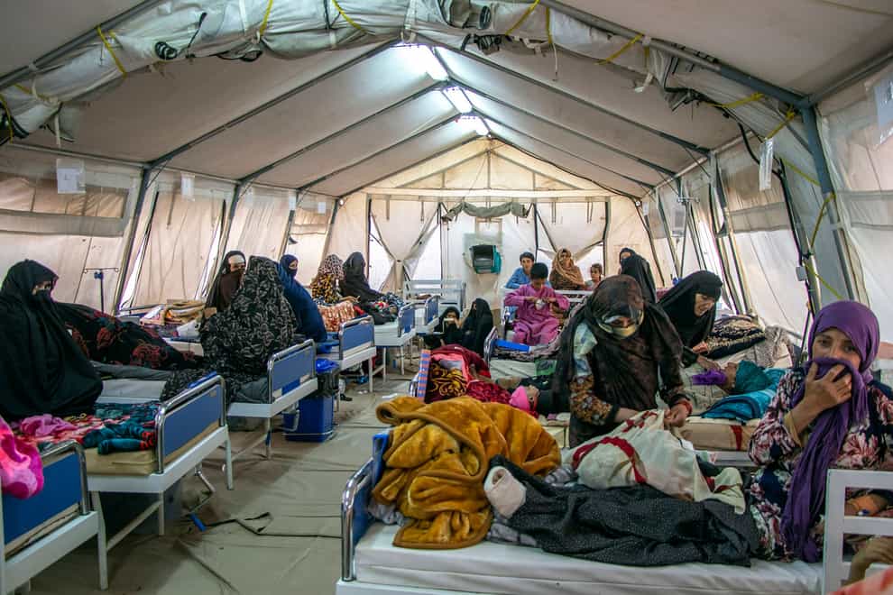 The United Nations’ World Food Programme has appealed for £15.6m to provide emergency assistance to tens of thousands of people affected by a series of devastating earthquakes and aftershocks in western Afghanistan (MSF Afghanistan/AP)