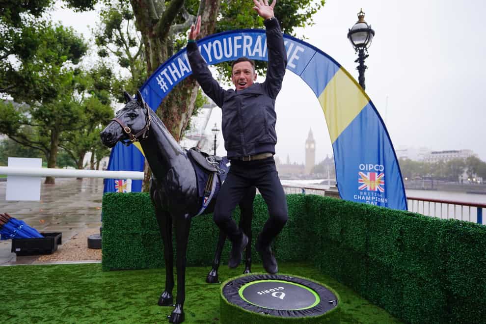 Frankie Dettori during a photocall in London last week (Zac Goodwin/PA)