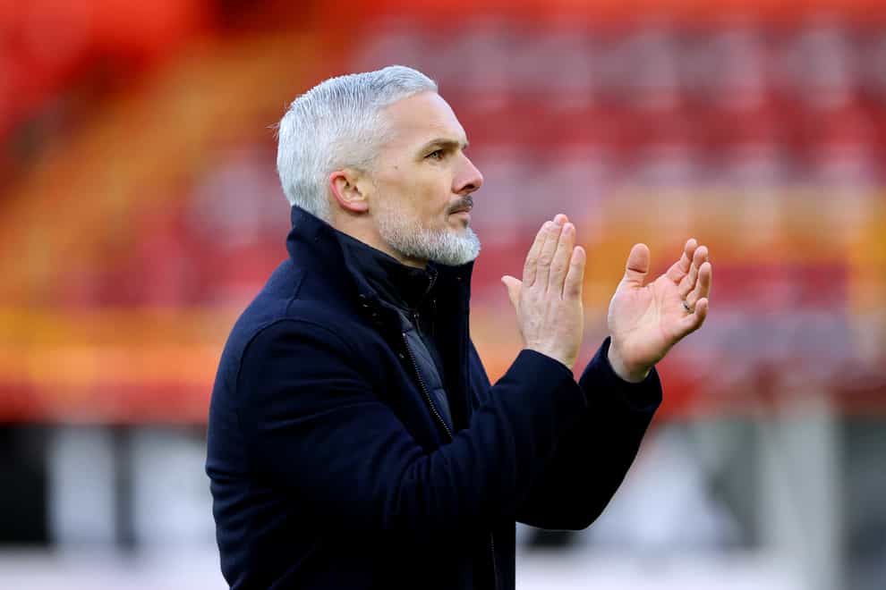 Jim Goodwin saw his side cruise to victory (Steve Welsh/PA)