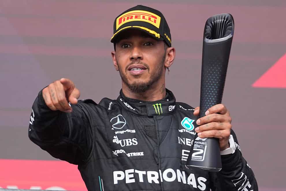 Lewis Hamilton came second at the US Grand Prix (Darron Cummings/AP)