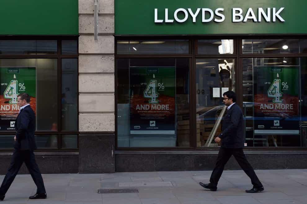 UK consumers are ‘adjusting to the times we’re in’, Lloyds Banking Group has said (Stefan Rousseau/PA)