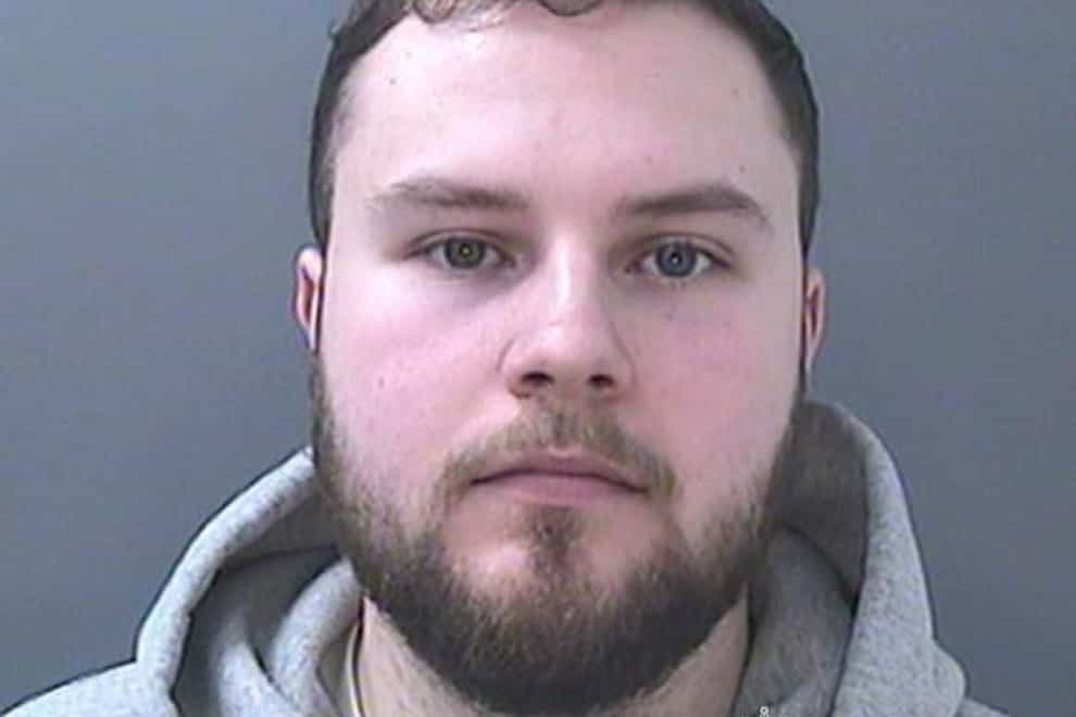 Lewis Edwards who was sentenced to life with a minimum term of 12 years at Cardiff Crown Court after he pleaded guilty to 22 counts of blackmail, 138 child sex offences and a further offence of refusing to disclose the password to a mobile phone and USB stick (South Wales Police/PA)
