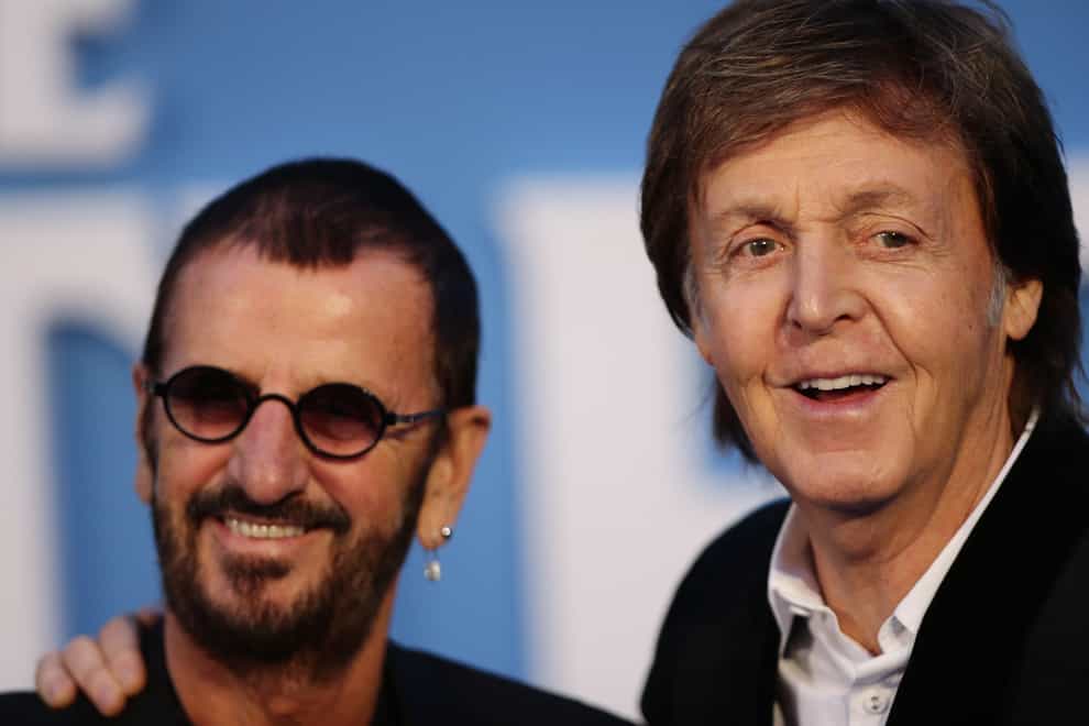 Sir Ringo Starr and Sir Paul McCartney (Yui Mok/PA)