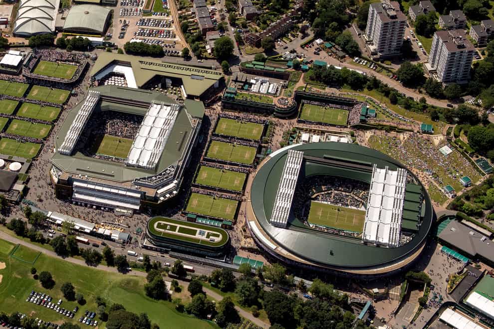 The All England Club’s ground will almost triple in size (Thomas Lovelock/AELTC Pool/PA)