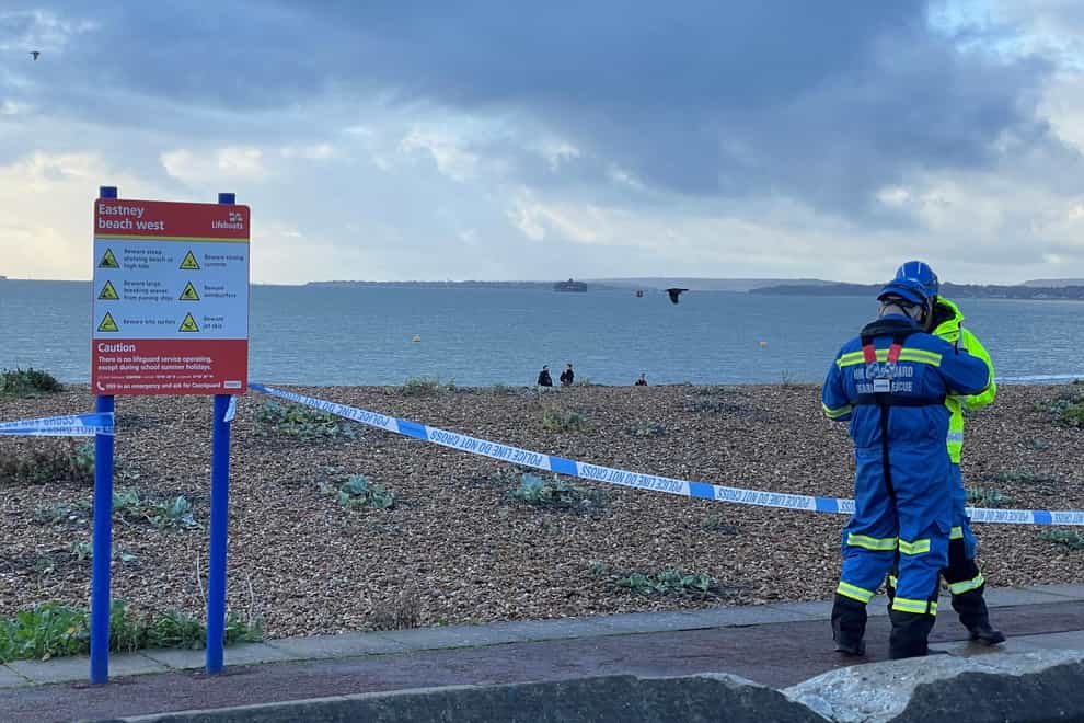 Police have cordoned off a beach in Hampshire after a body was found on the shore (Ben Mitchell/PA)