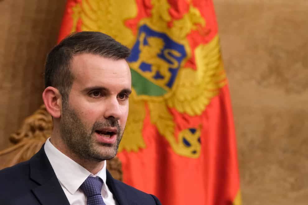 Montenegro’s new prime minister Milojko Spajic has promised to speed up integration into the EU (AP Photo/Risto Bozovic)