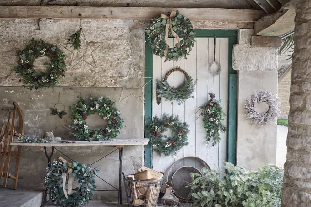 Is there anything more inviting than a Christmas wreath? (The White Company/PA)