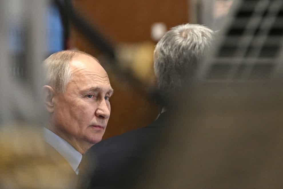 The United States is to impose fresh sanctions on Vladimir Putin’s Russia (Grigory Sysoev, Sputnik, Kremlin Pool Photo via AP)