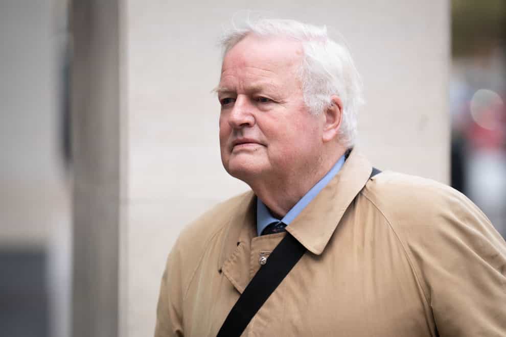 Conservative MP Bob Stewart arrives at Westminster Magistrates’ Court on Friday (James Manning/PA)