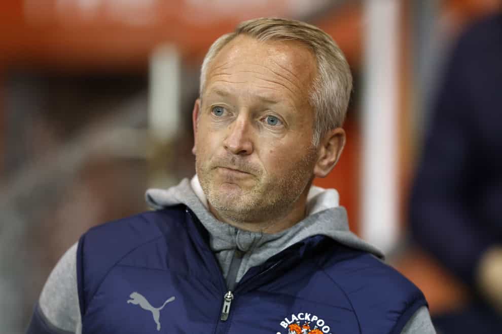 Neil Critchley felt Blackpool’s second-half display left a lot to be desired (Richard Sellers/PA)