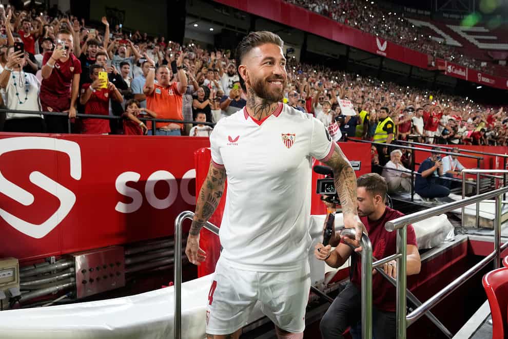 Sergio Ramos made an emotional return to Sevilla this summer (Viaplay)