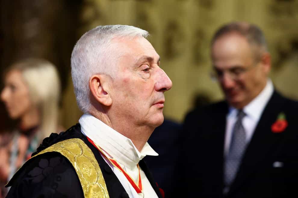 Speaker of The House of Commons Sir Lindsay Hoyle (PA)
