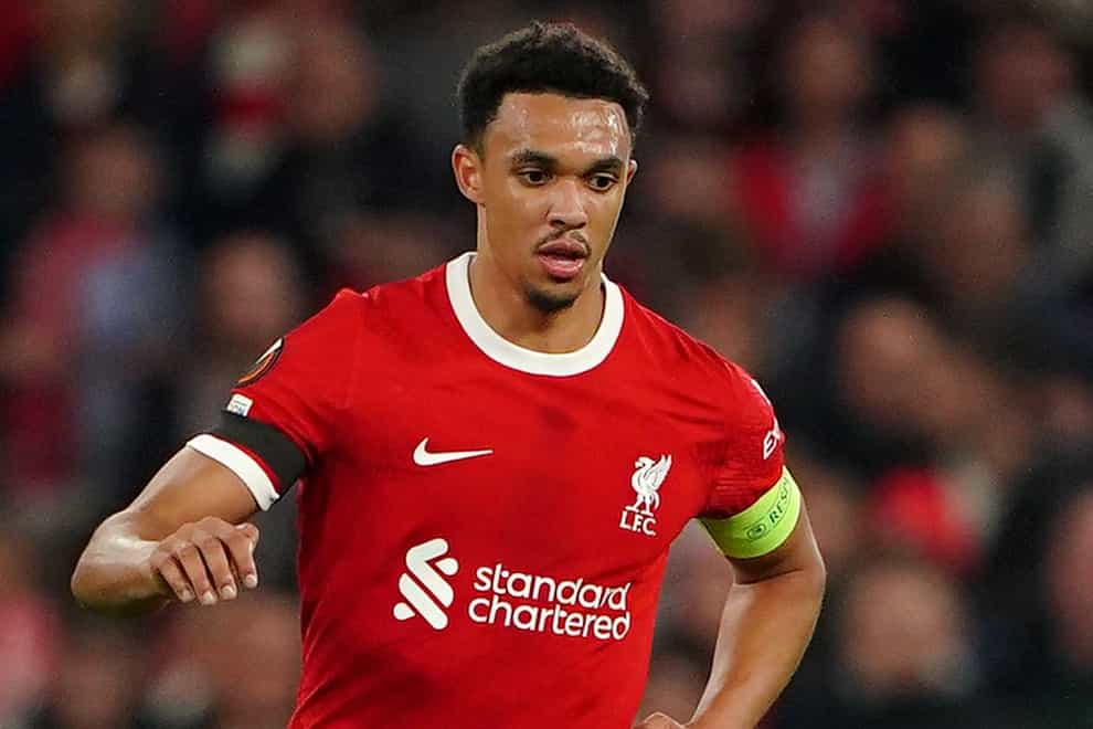 Trent Alexander-Arnold has been studying how to play in midfield (Peter Byrne/PA)