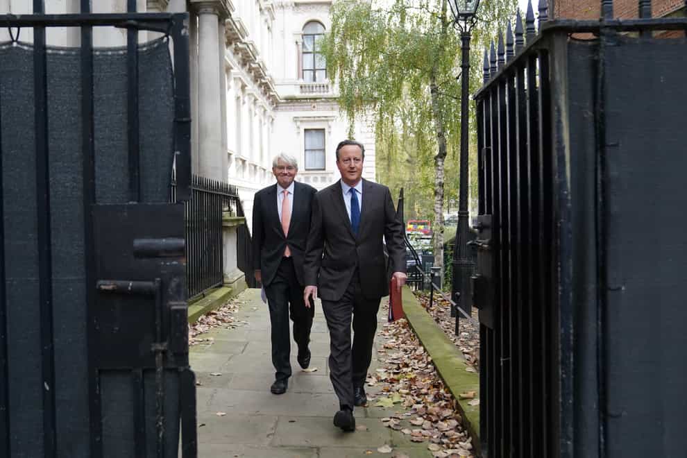 Lord Cameron is back in the Government (Stefan Rousseau/PA)