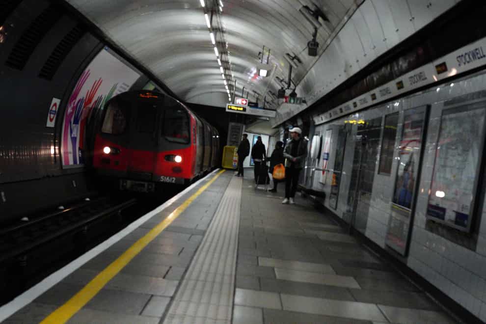 British Transport Police said that the man attempted to push a woman in front of an incoming train at Leicester Square Station (PA)