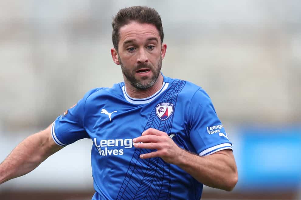 Will Grigg scored as Chesterfield lost at Southend (Nigel French/PA)