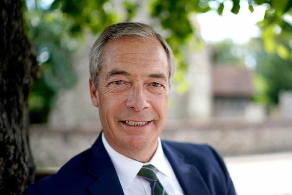 Former Ukip leader Nigel Farage has entered the jungle on I’m A Celeb… (Gareth Fuller/PA)
