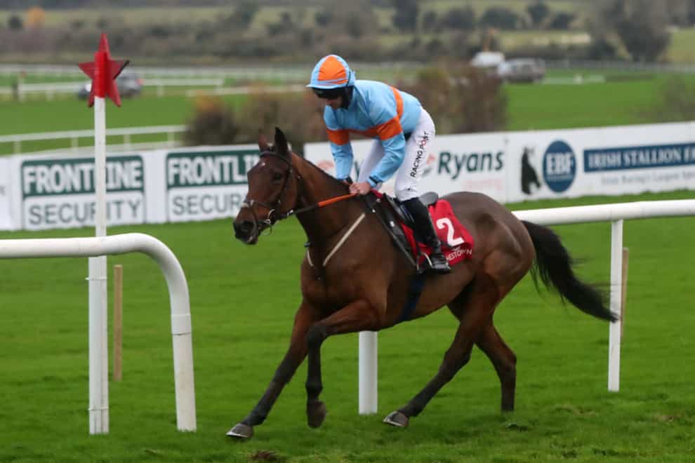 Letsbeclearaboutit in action at Punchestown (Niall Carson/PA)