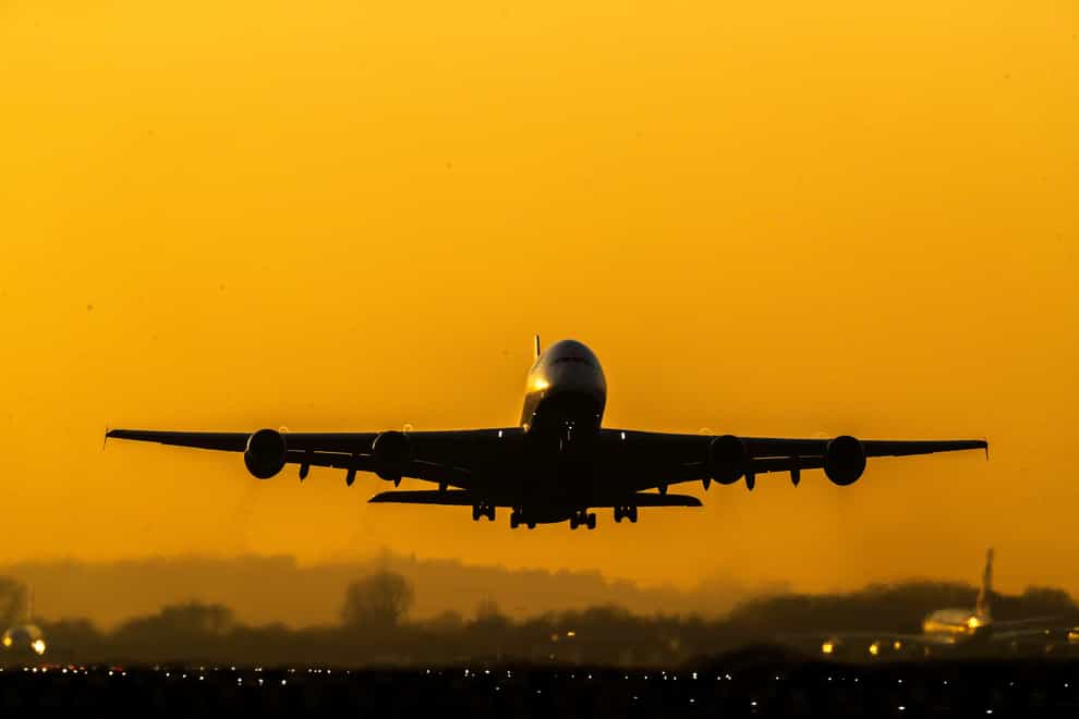 Heathrow has accused the Government of stalling on securing a greener future for aviation (Steve Parsons/PA)