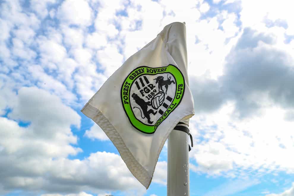 Forest Green sit in the relegation zone (Bradley Collyer/PA)