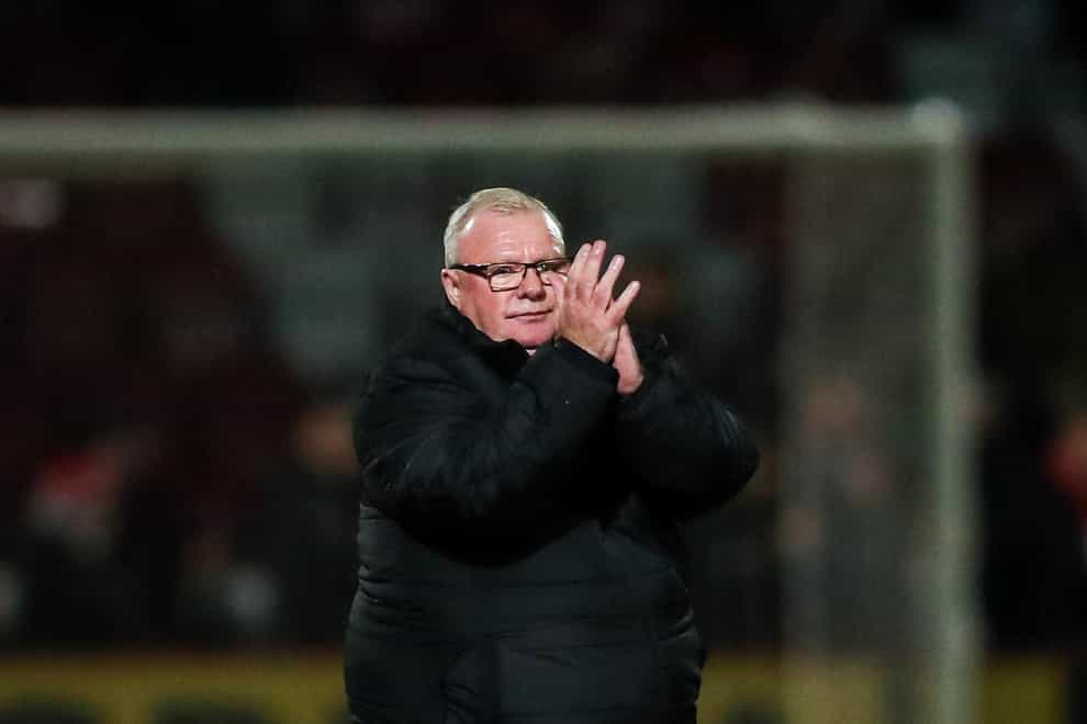 Steve Evans was delighted with his Stevenage side (Rhianna Chadwick/PA).
