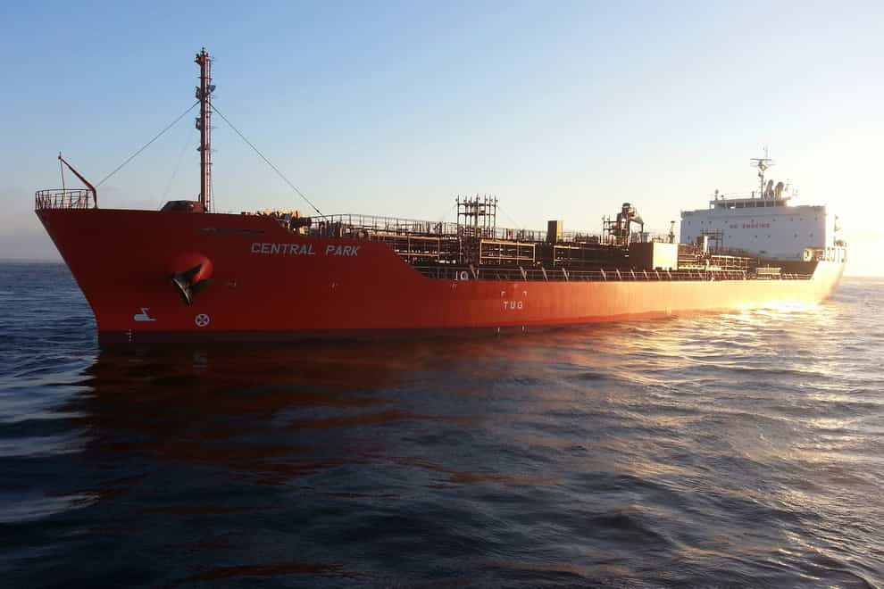 The Central Park tanker has been seized by an unknown force in the Gulf of Aden (Zodiac Maritime via AP)