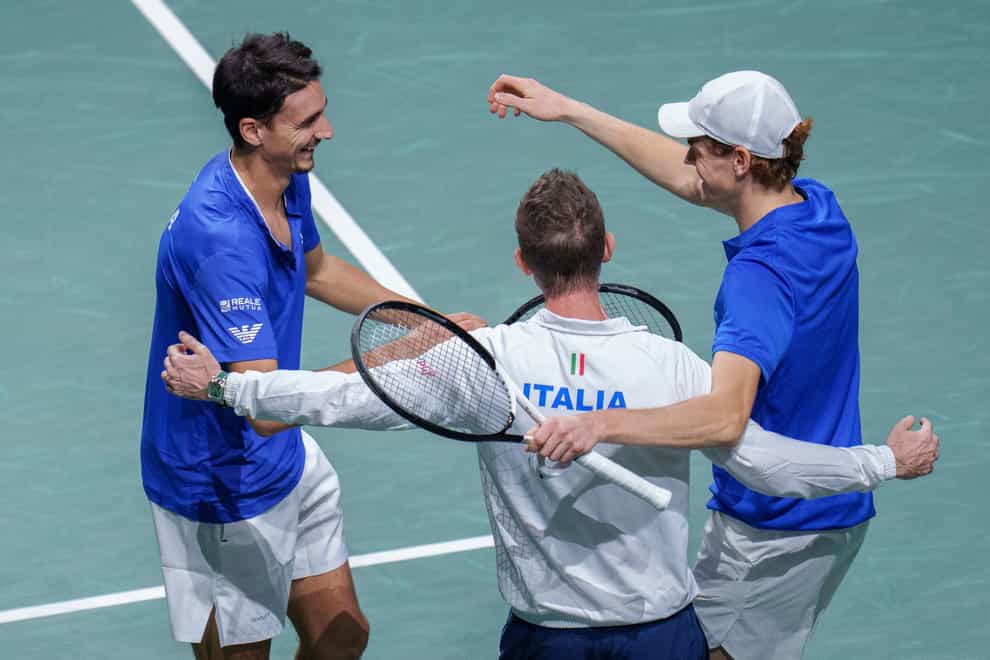 Italy claimed their first Davis Cup win since 1978 (Manu Fernandez/AP)