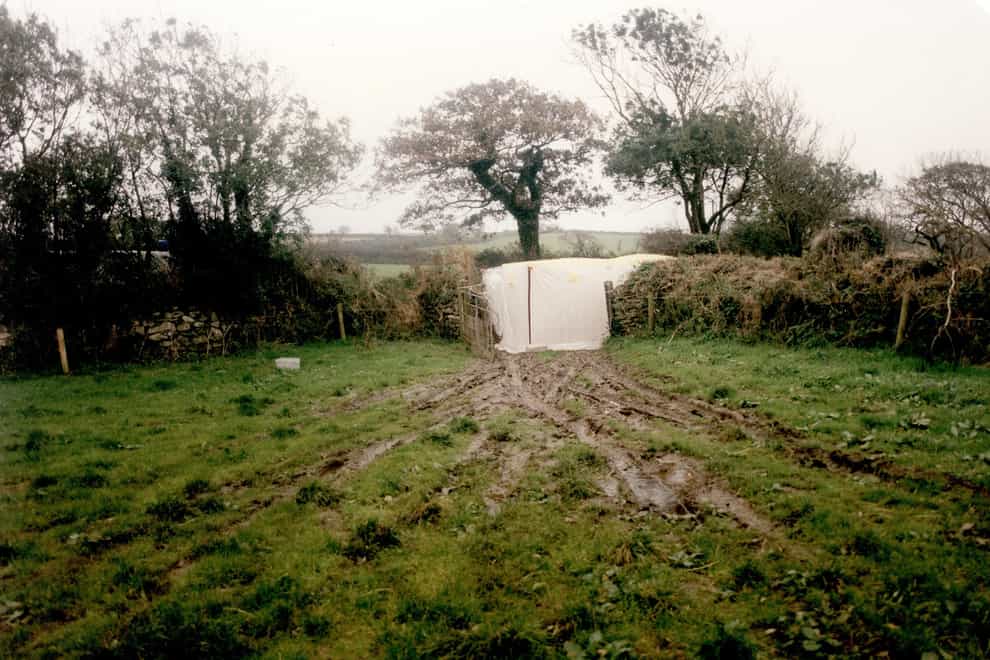 Linda Bryant’s body was discovered lying in the gateway to a field near her home in Cornwall in October 1998 (Devon and Cornwall Police/PA)