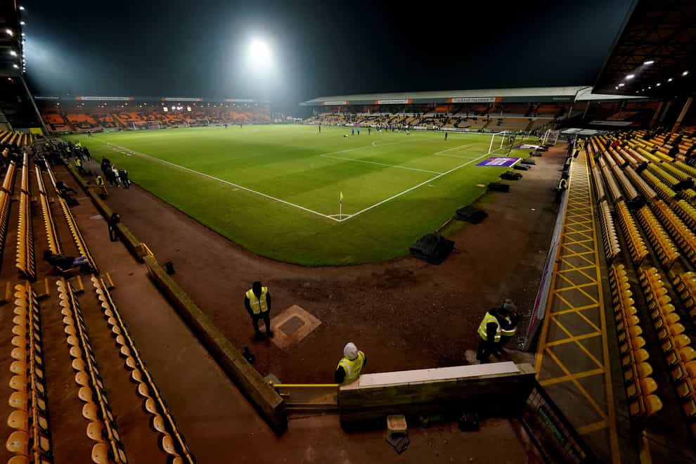 Derby travelled to Vale Park (Mike Egerton/PA)