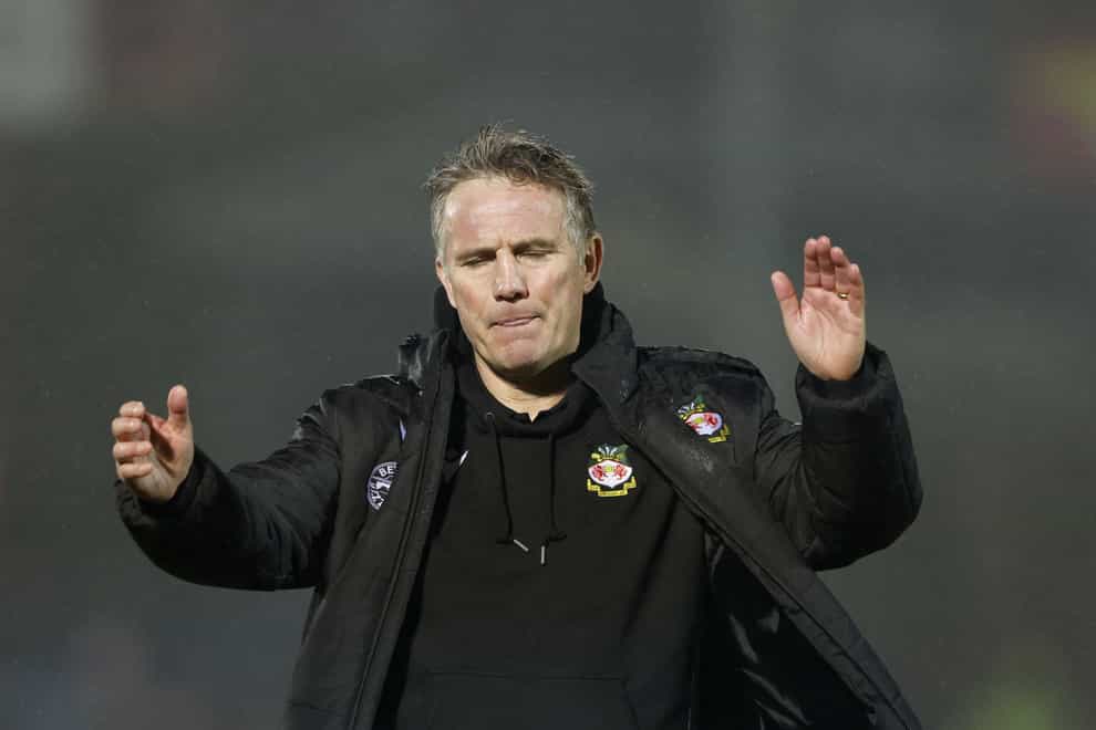 Wrexham manager Phil Parkinson saw two points slip away (PA)