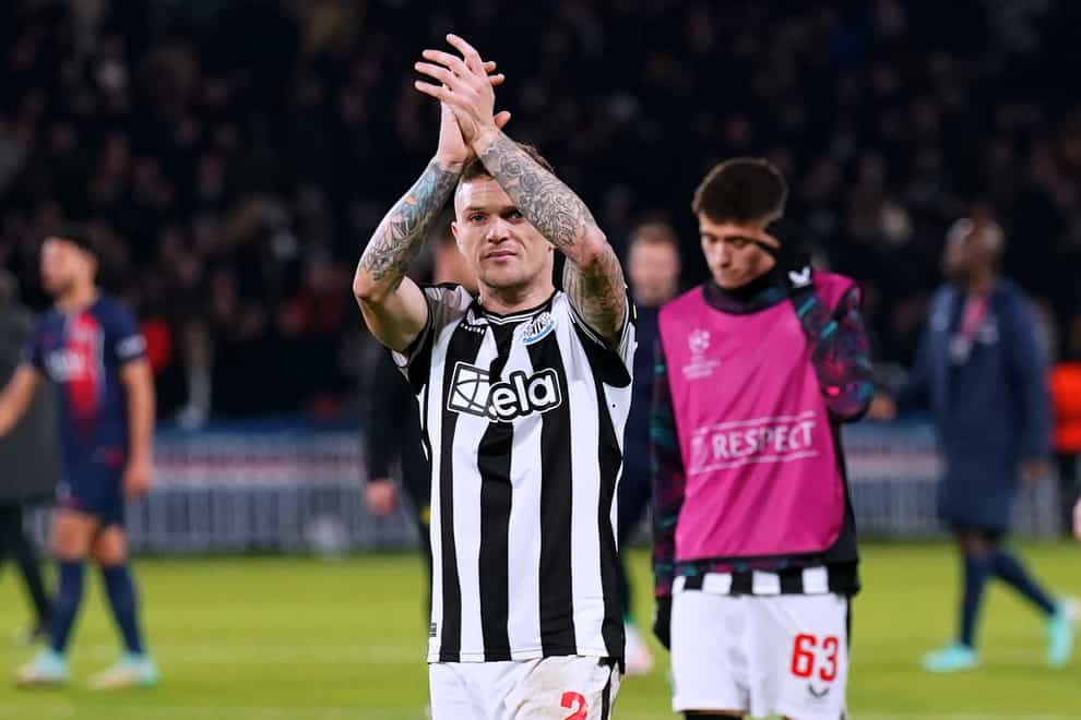 Kieran Trippier was left puzzled by the award of PSG’s stoppage-time penalty (Owen Humphreys/PA)