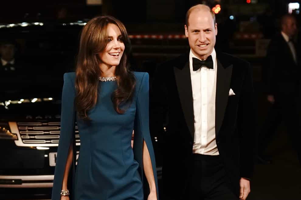 The Prince and Princess of Wales arrive for the Royal Variety Performance at the Royal Albert Hall (Aaron Chown/PA)