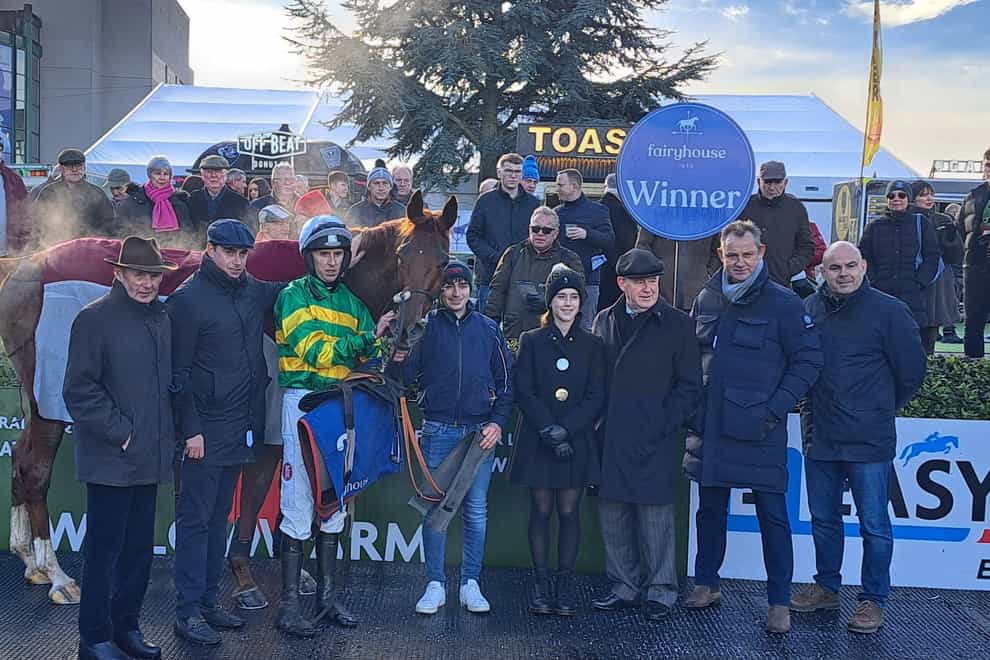 Corbetts Cross with winning connections (PA)