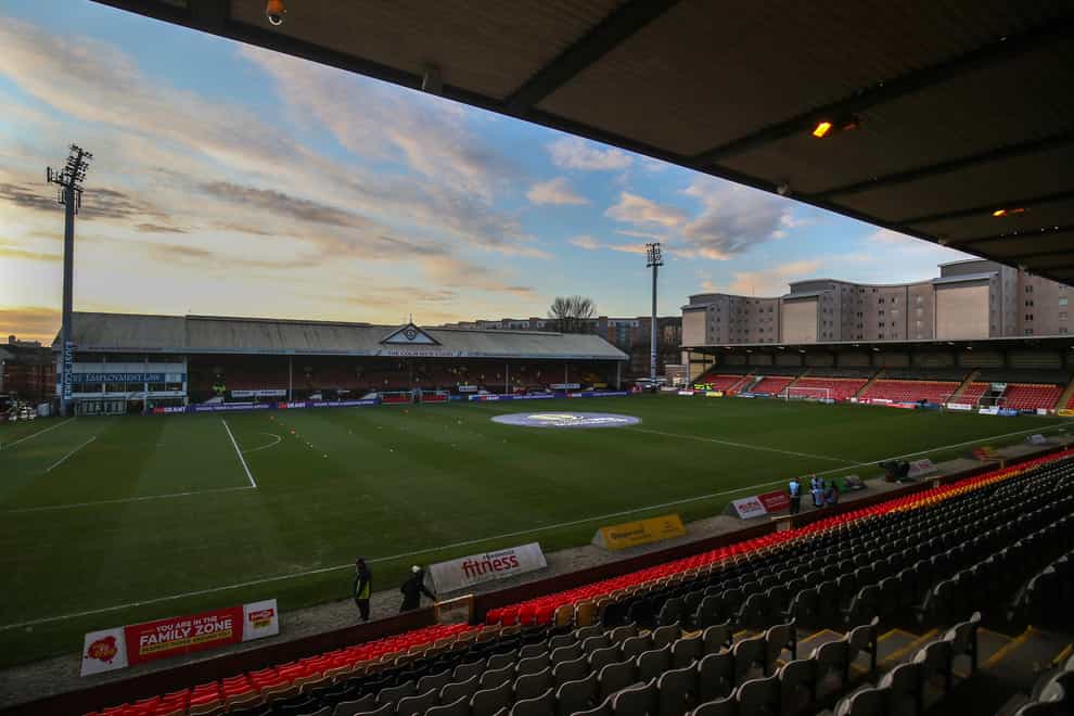 Partick hosted Airdrieonians (Jane Barlow/PA)
