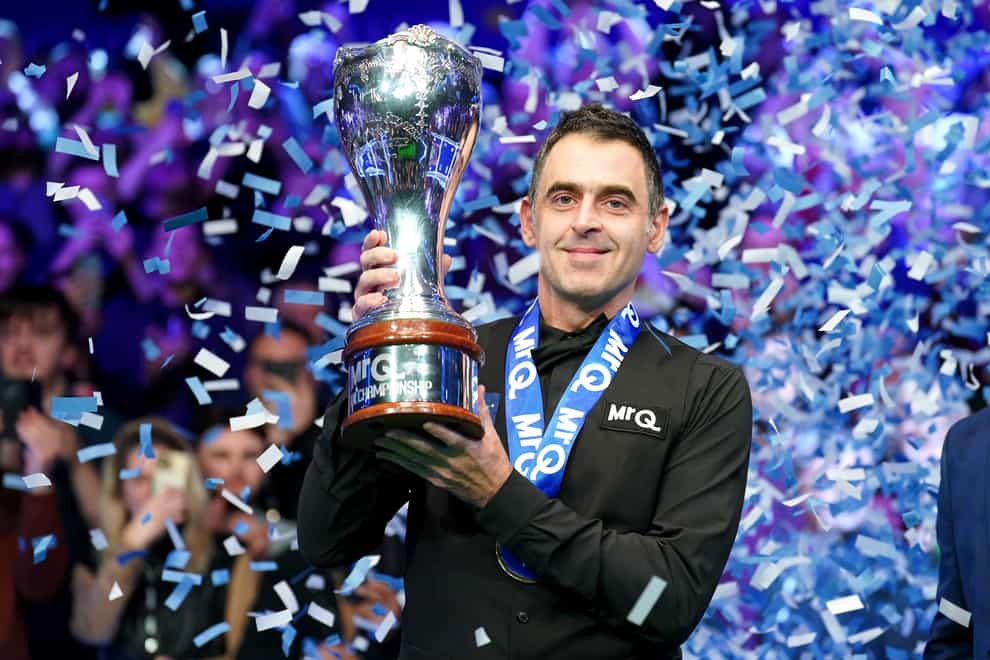 Ronnie O’Sullivan claimed his eighth UK snooker title in York (Mike Egerton/PA)