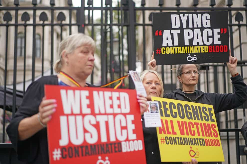 Tory MPs could join with Labour later on a vote on compensation for infected blood victims (Victoria Jones/PA)