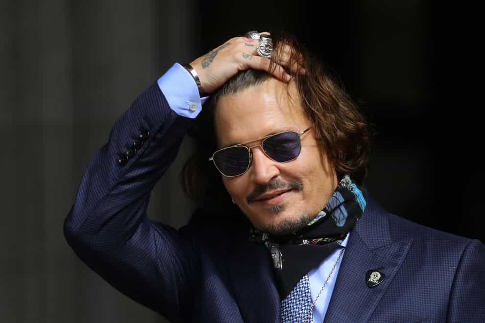 Actor Johnny Depp is also an artist (Aaron Chown/PA)