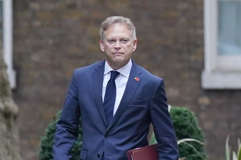 Defence Secretary Grant Shapps arriving in Downing Street (PA)
