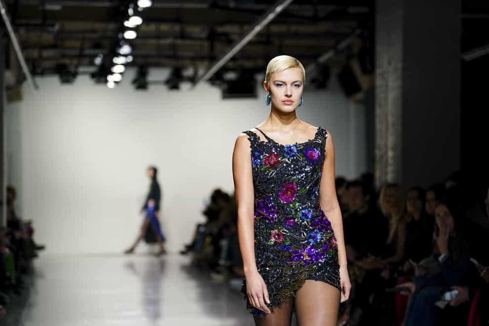 Take your cue from the Conner Ives autumn/winter catwalk and opt for sparkling blooms (Jordan Pettitt/PA)
