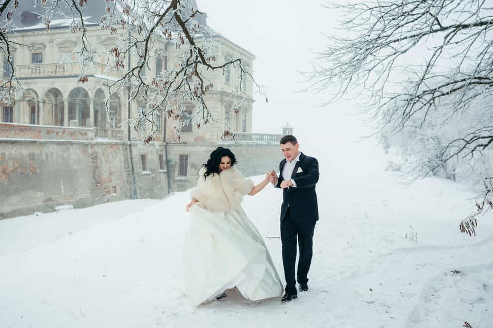 Let it snow with a winter wedding (Alamy/PA)
