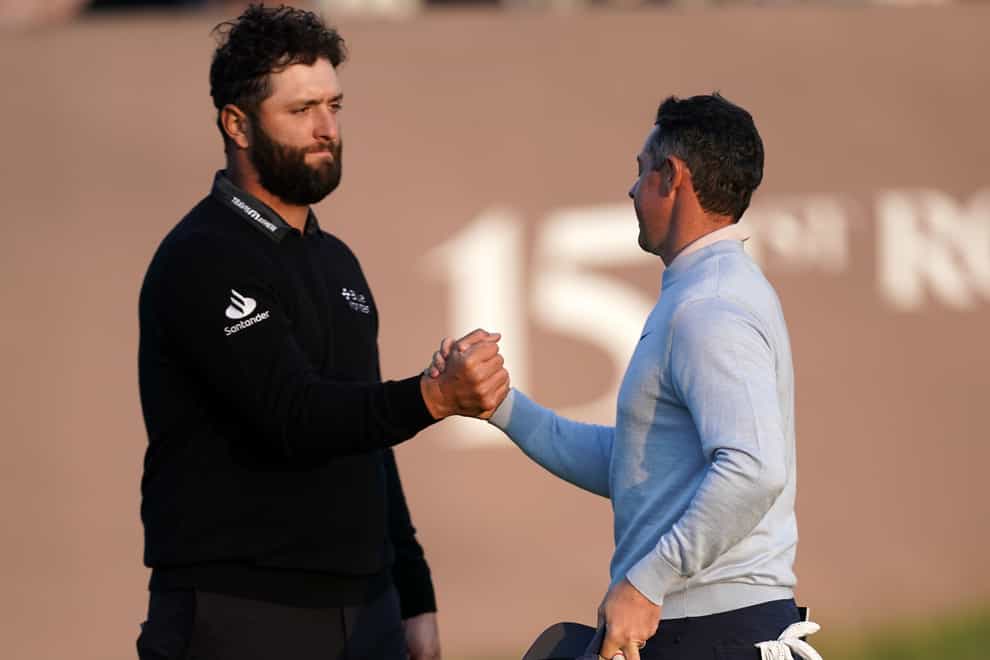 Jon Rahm and Rory McIlroy are considered Europe’s leaders at the Ryder Cup (David Davies/PA)