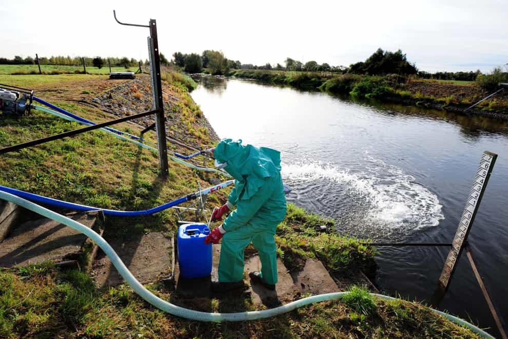 Water pollution can come from sewage discharges, industrial dumping, agriculture and road run-off (PA)