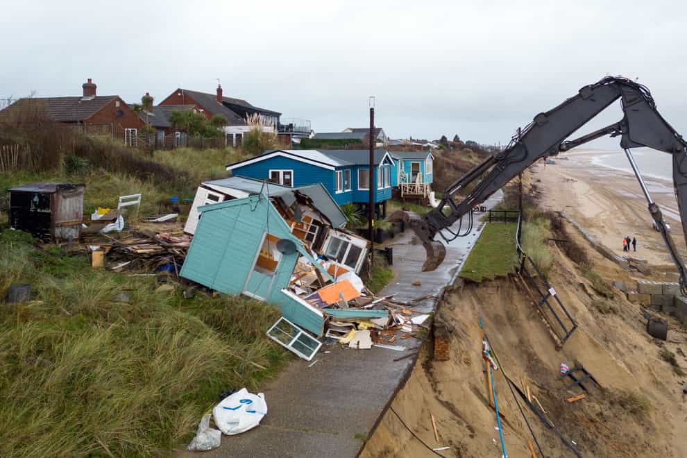 Calls have been made for sea defences to be built to protect homes (Joe Giddens/PA)