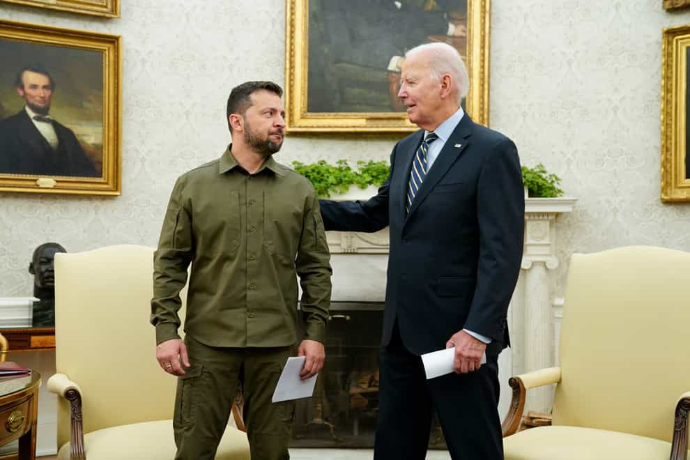US President Joe Biden has invited Ukrainian President Volodymyr Zelensky to the White House on Tuesday (Evan Vucci/File/AP)