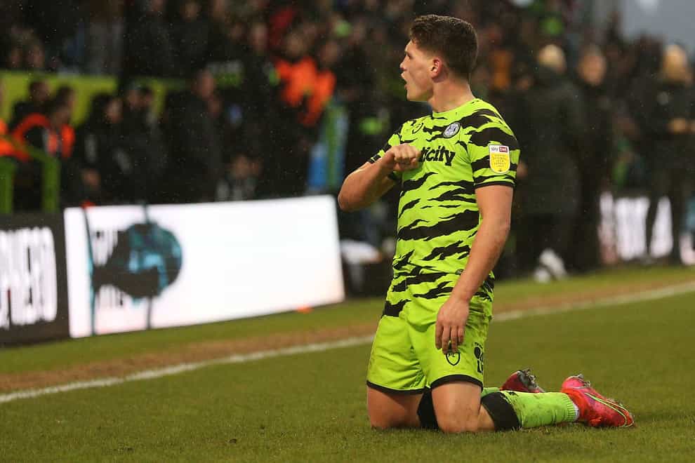 Matty Stevens rounded off Forest Green’s win (Nigel French/PA)